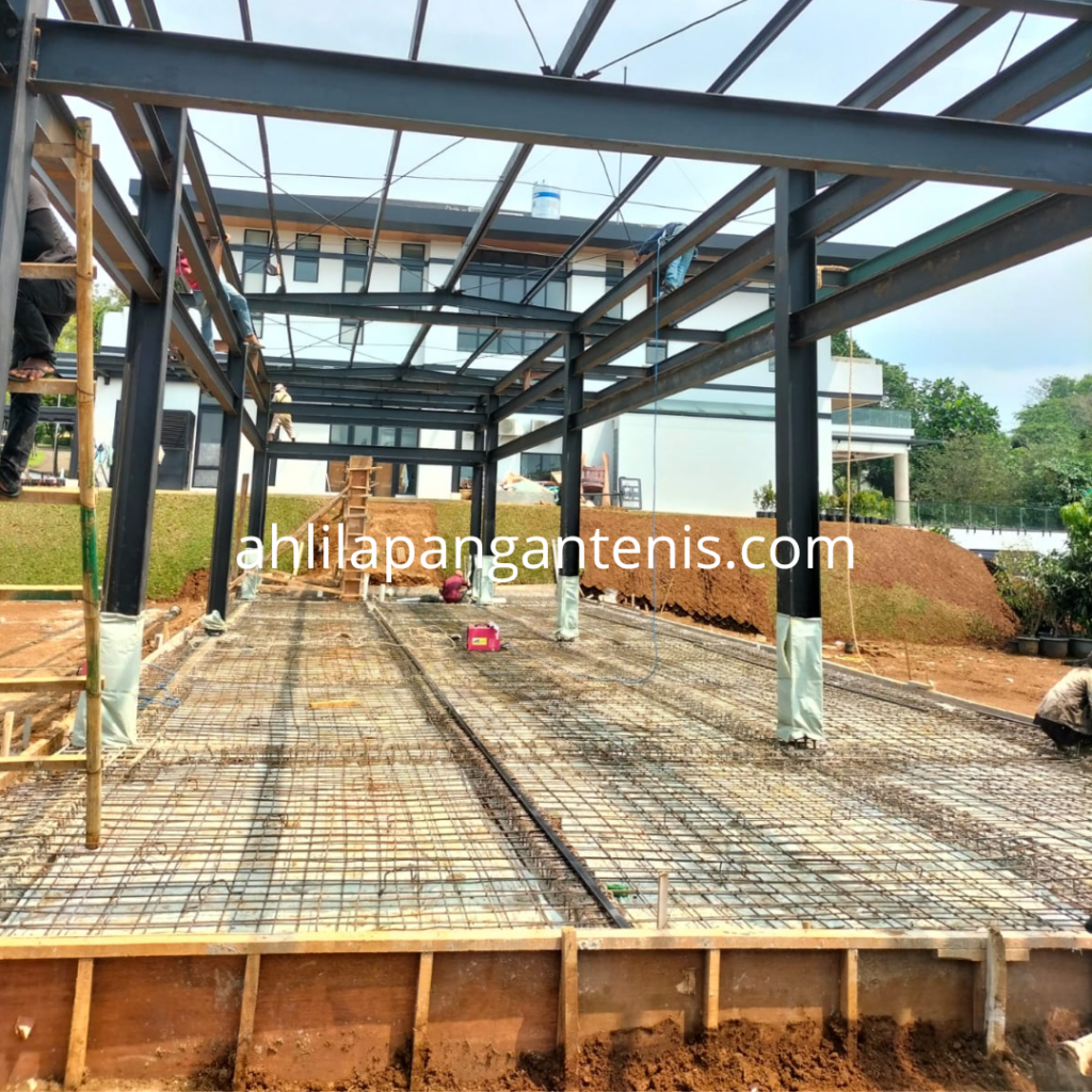rancang bangun gedung lapangan olahraga ahlilapangantenis.com