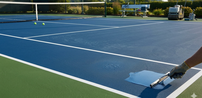 Berapa Umur Ideal Coating Lapangan Acrylic? Panduan untuk Pemilik Lapangan Tenis